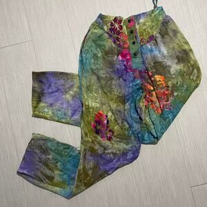 Funky tropical hippie pants